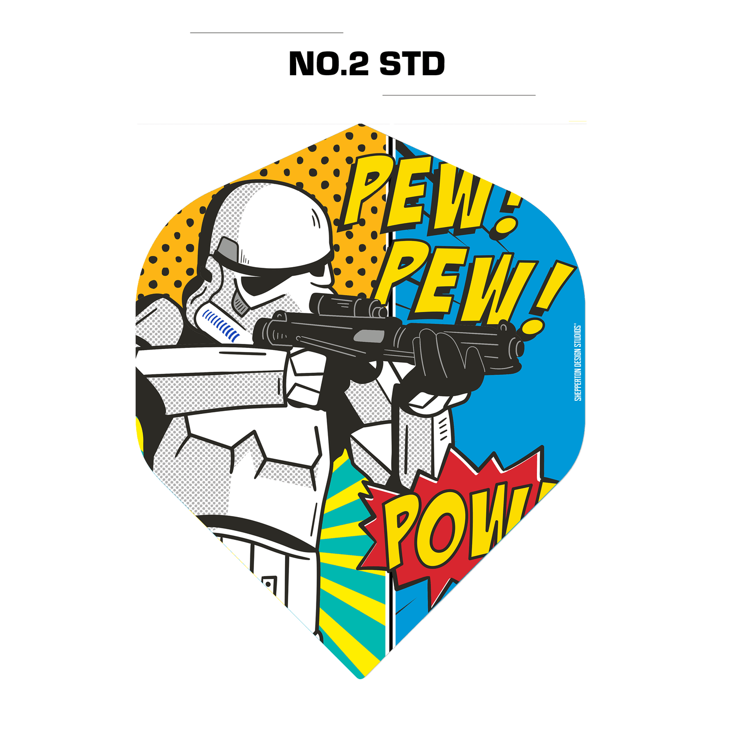 Original StormTrooper Dart Flights - Official Licensed - No2 - Std - Storm Trooper - Pew Pew Pow