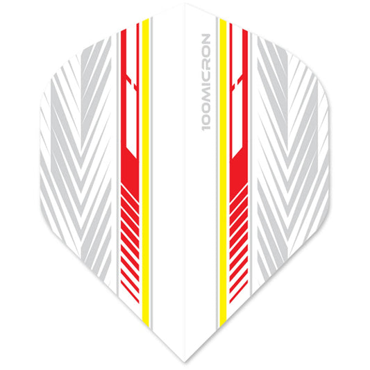 Designa Racing Flights - Standard No2 - 100 Micron - Red & Yellow