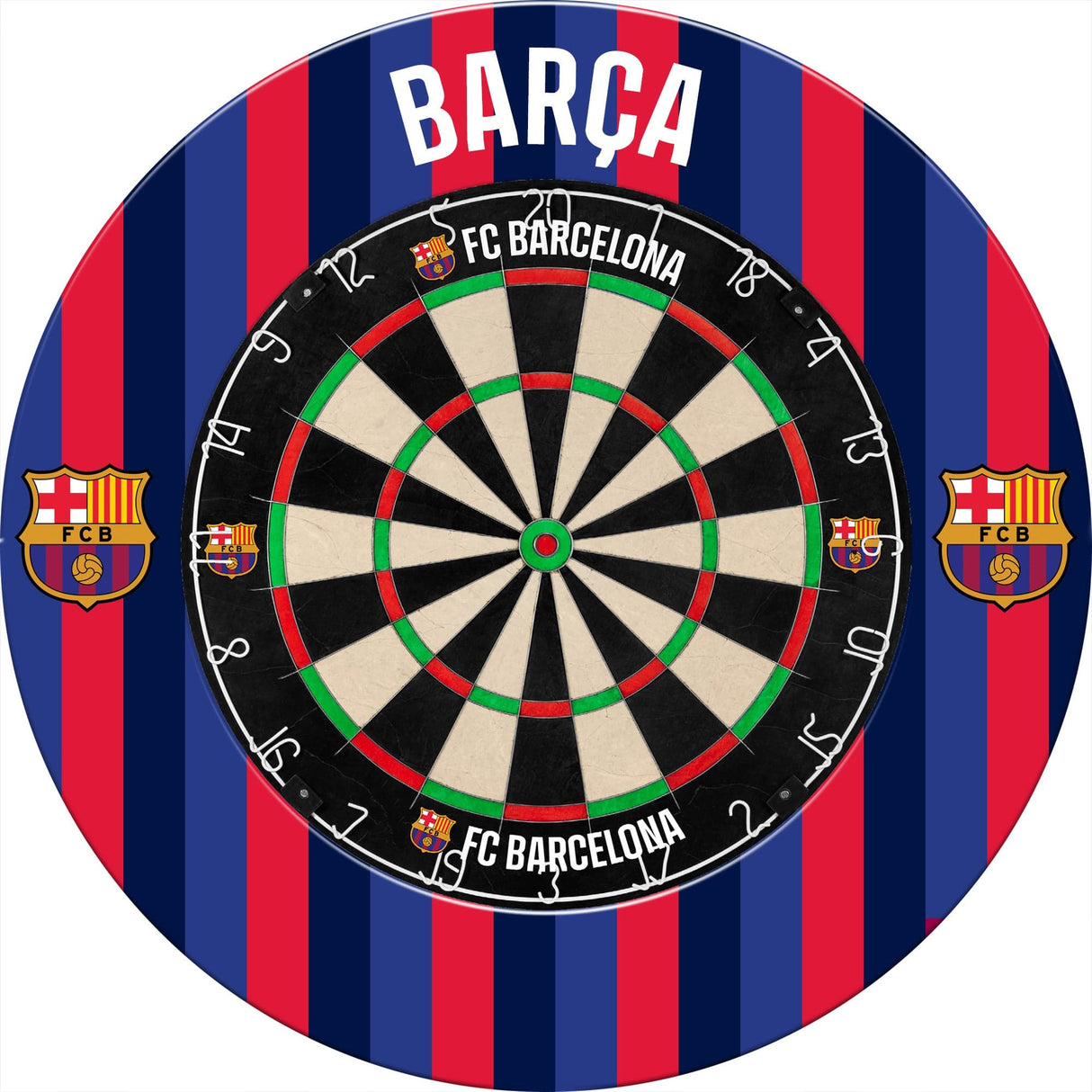 *FC Barcelona - Official Licensed BARÇA - Dartboard Surround - S3 - Striped BARÇA