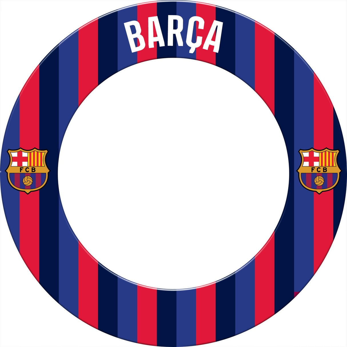 *FC Barcelona - Official Licensed BARÇA - Dartboard Surround - S3 - Striped BARÇA