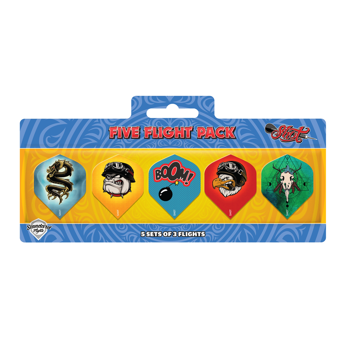 Shot Flight Pack - 75 Micron - Standard No2 - 5 Sets