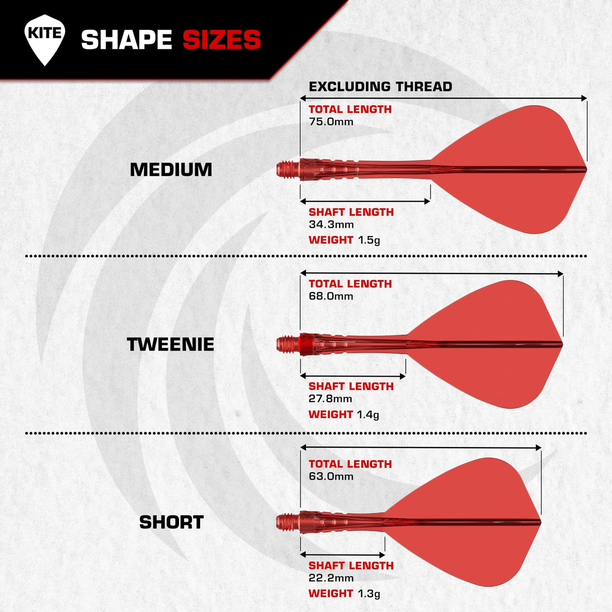 Mission Force 90 Vortex - Moulded Flight & Shaft - Kite
