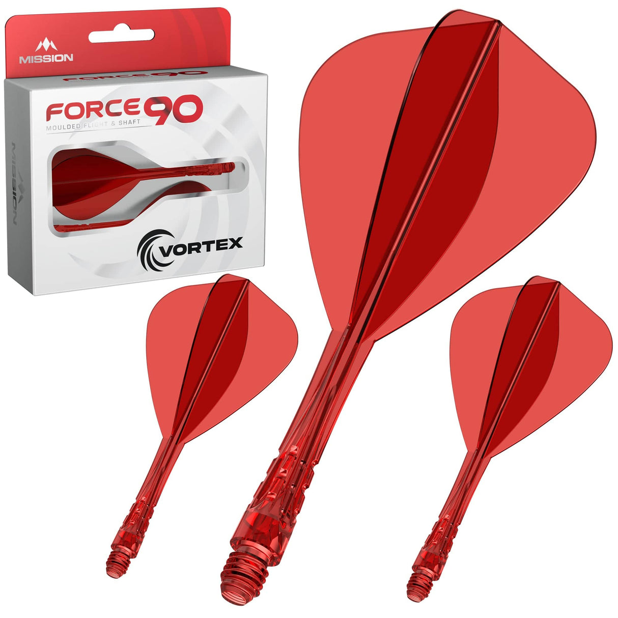 Mission Force 90 Vortex - Moulded Flight & Shaft - Kite