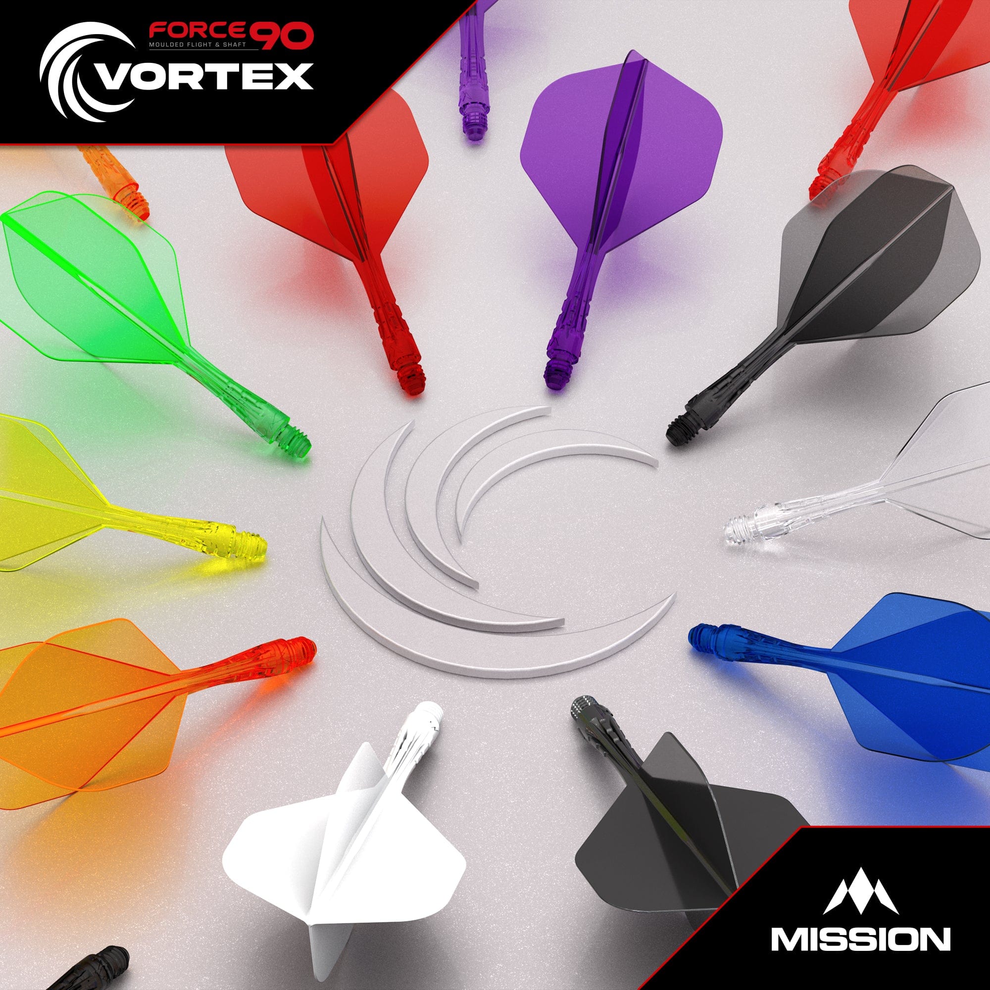 Mission Force 90 Vortex - Moulded Flight & Shaft - Standard No6