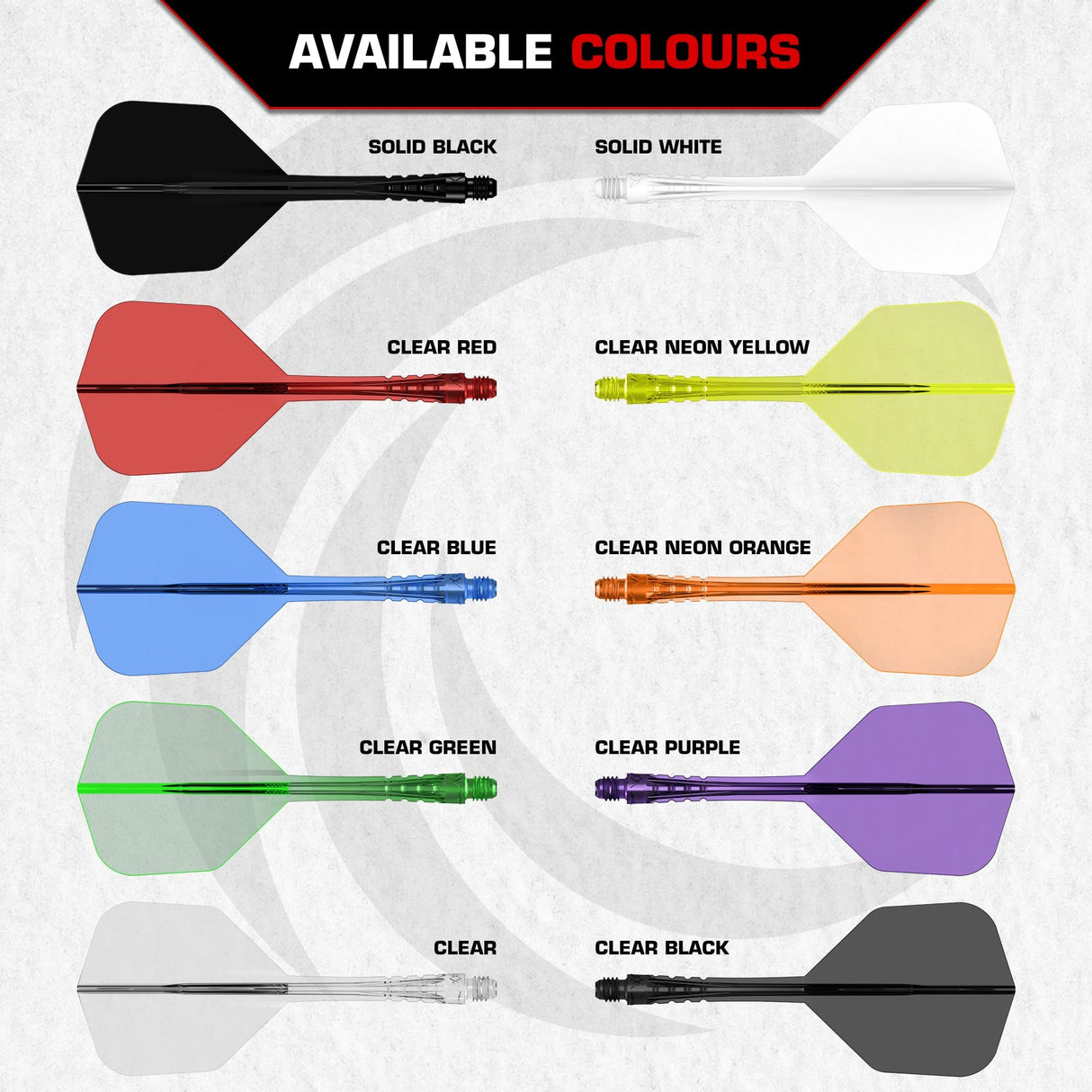 Mission Force 90 Vortex - Moulded Flight & Shaft - Standard No6