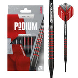 Goat Podium Darts - Soft Tip - 90% Tungsten - Black & Red - 20g