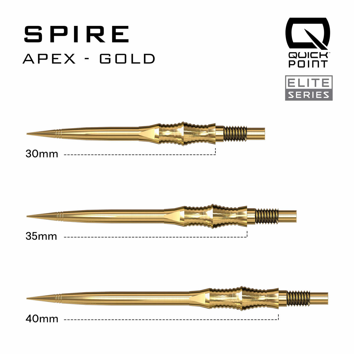 Harrows Quick Points - Steel Tip - Apex Spire