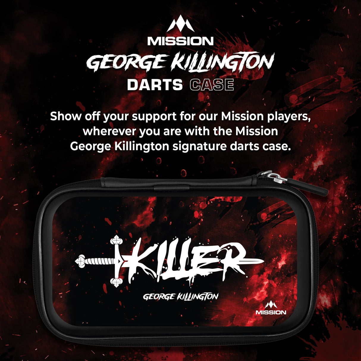 Mission Darts Players- EVA Dart Case - George Killington
