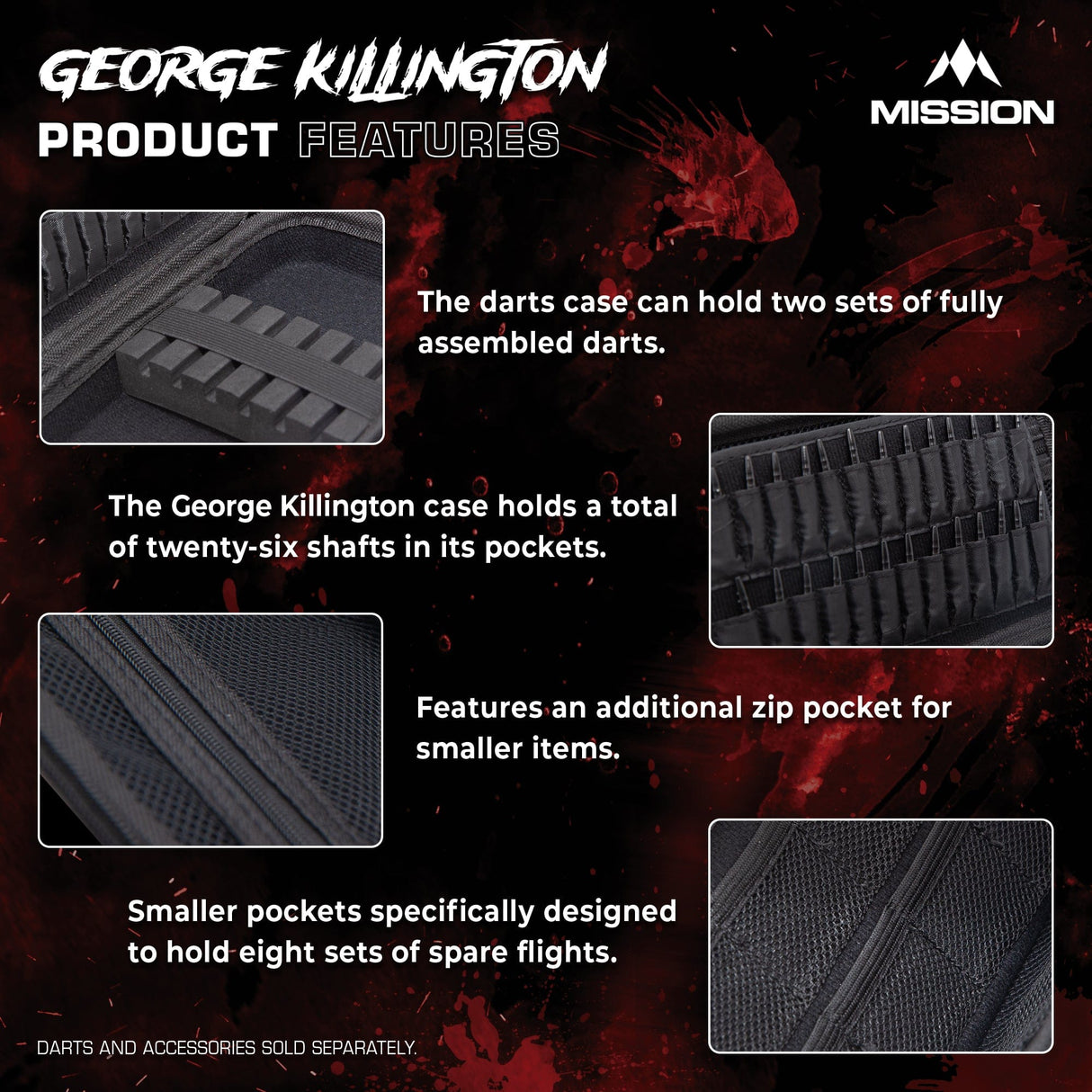 Mission Darts Players- EVA Dart Case - George Killington