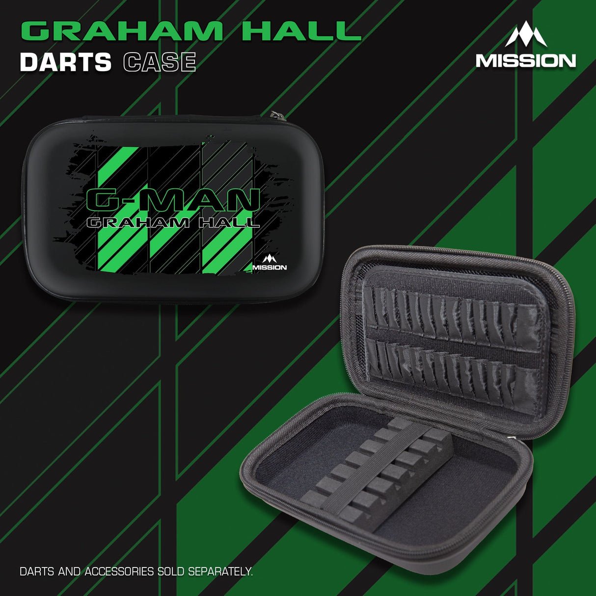 Mission Darts Players- EVA Dart Case - Graham Hall