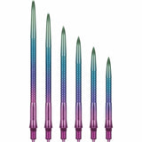 CALIBURN EZ-EVO Dart Points - Grooved Rainbow / 28mm
