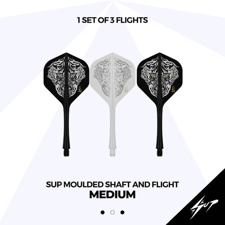 Caliburn SUP Dart Flights - Moulded Shaft & Flight - Han - Standard No6