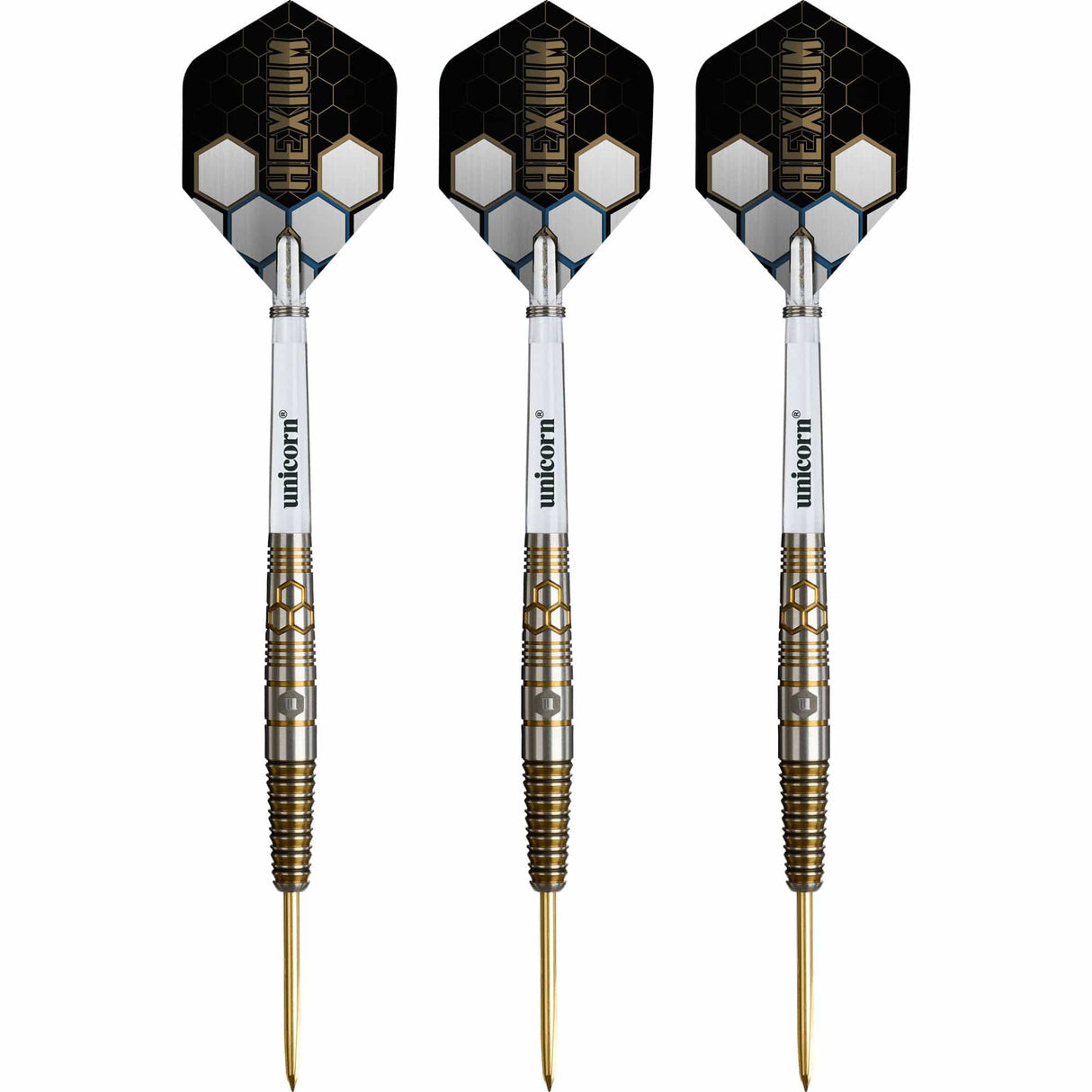 Unicorn Hexium Darts - Steel Tip - 90% Tungsten - Style 3