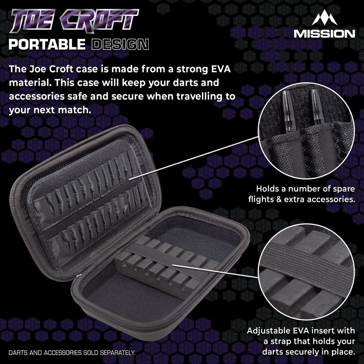 Mission Darts Players- EVA Dart Case - Joe Croft