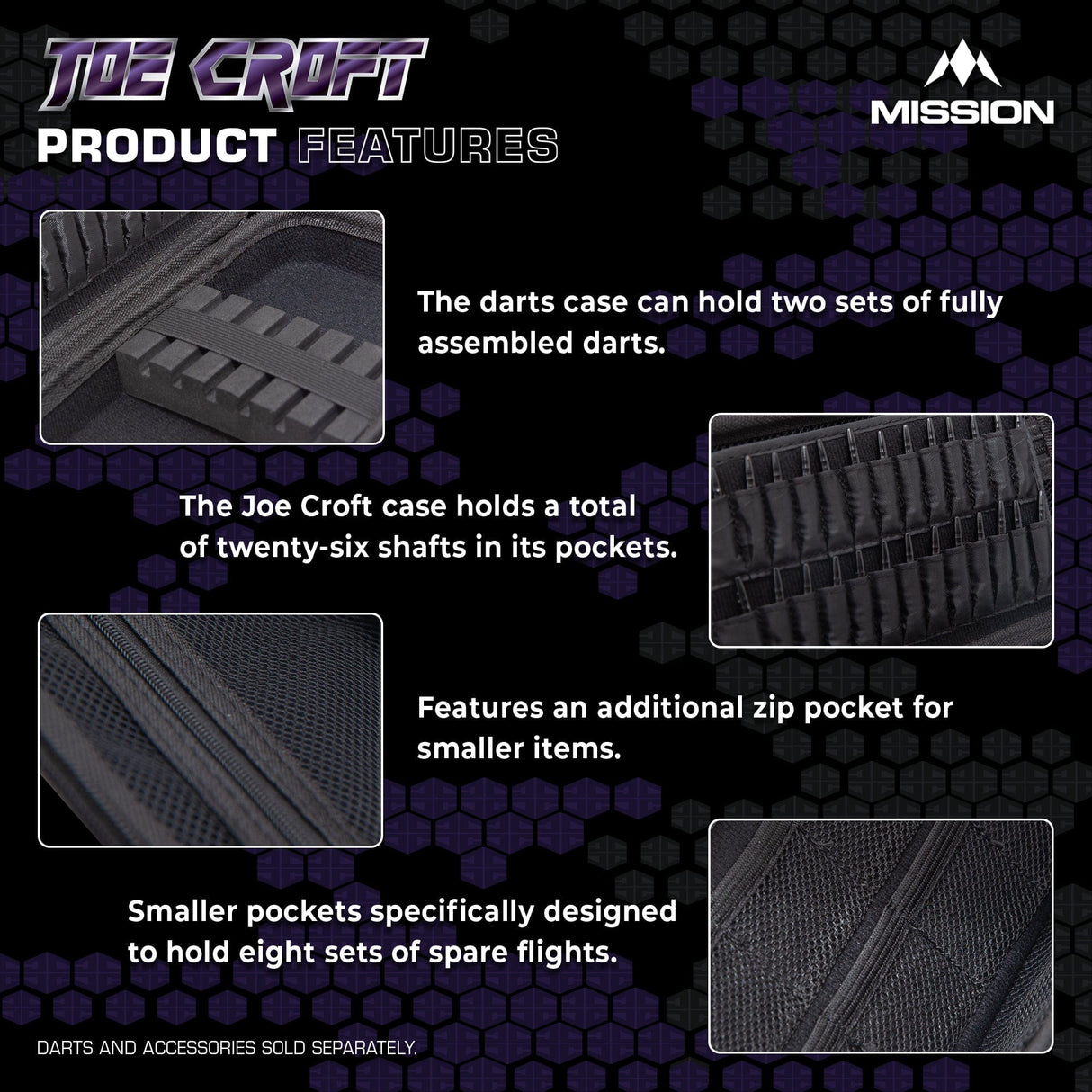 Mission Darts Players- EVA Dart Case - Joe Croft