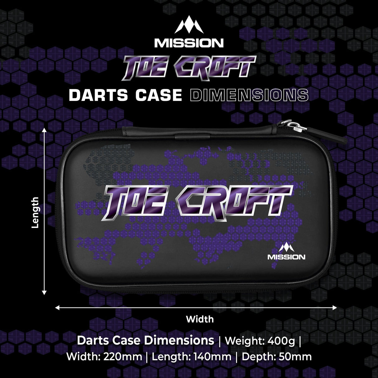 Mission Darts Players- EVA Dart Case - Joe Croft