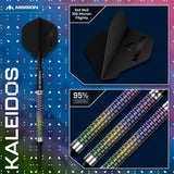 Mission Kaleidos Darts - Soft Tip - 95% Tungsten 19g