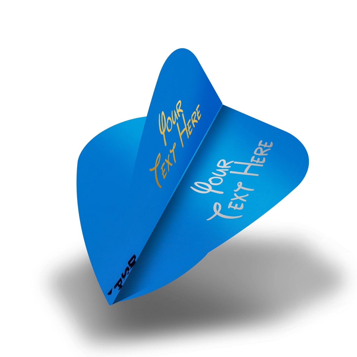 Personalised Flights - Hot Foil - 5 Sets - Poly Plain - Kite - Blue