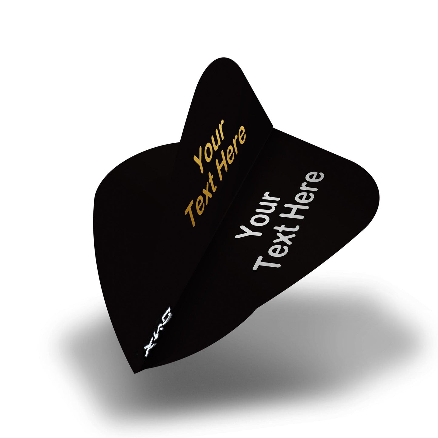 Personalised Flights - Extra Strong - Hot Foil - 5 Sets - Kite - Black