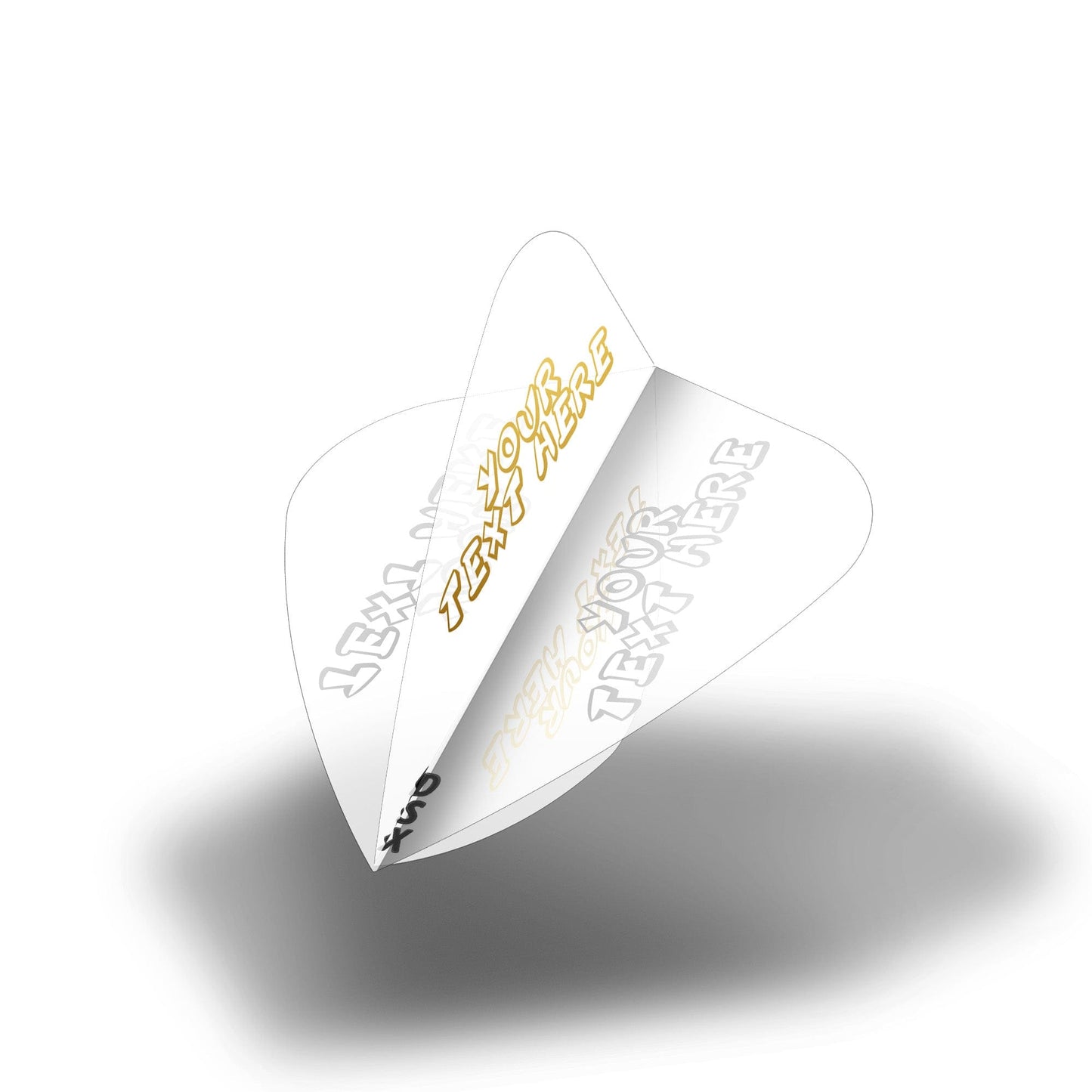 Personalised Flights - Extra Strong - Hot Foil - 5 Sets - Kite - Clear