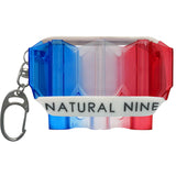 *L-Style - Natural 9 - KrystaL Flight Case - Tri Colour Red