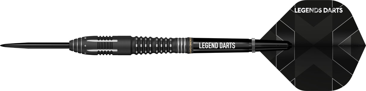 Legend Darts - Steel Tip - Revolution Series - B19 - Black - Ring & Milled Cut