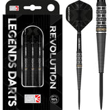 Legend Darts - Steel Tip - Revolution Series - B20 - Black -Tapered Ring & Milled Cut
