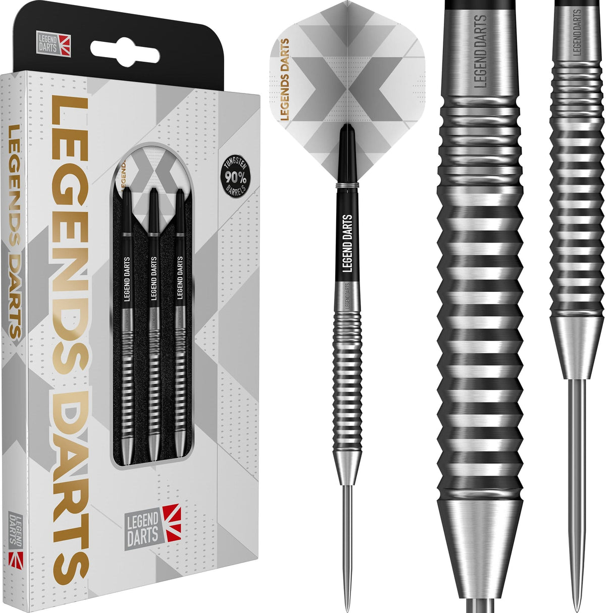 Legend Darts - Steel Tip - 90% Tungsten - Pro Series - V21 - Square Cut
