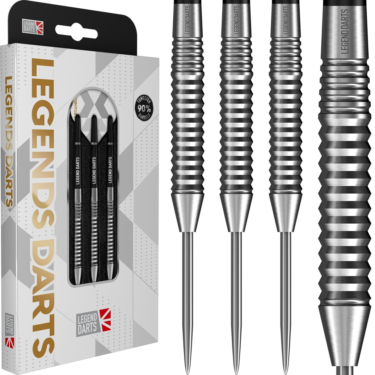 Legend Darts - Steel Tip - 90% Tungsten - Pro Series - V21 - Square Cut