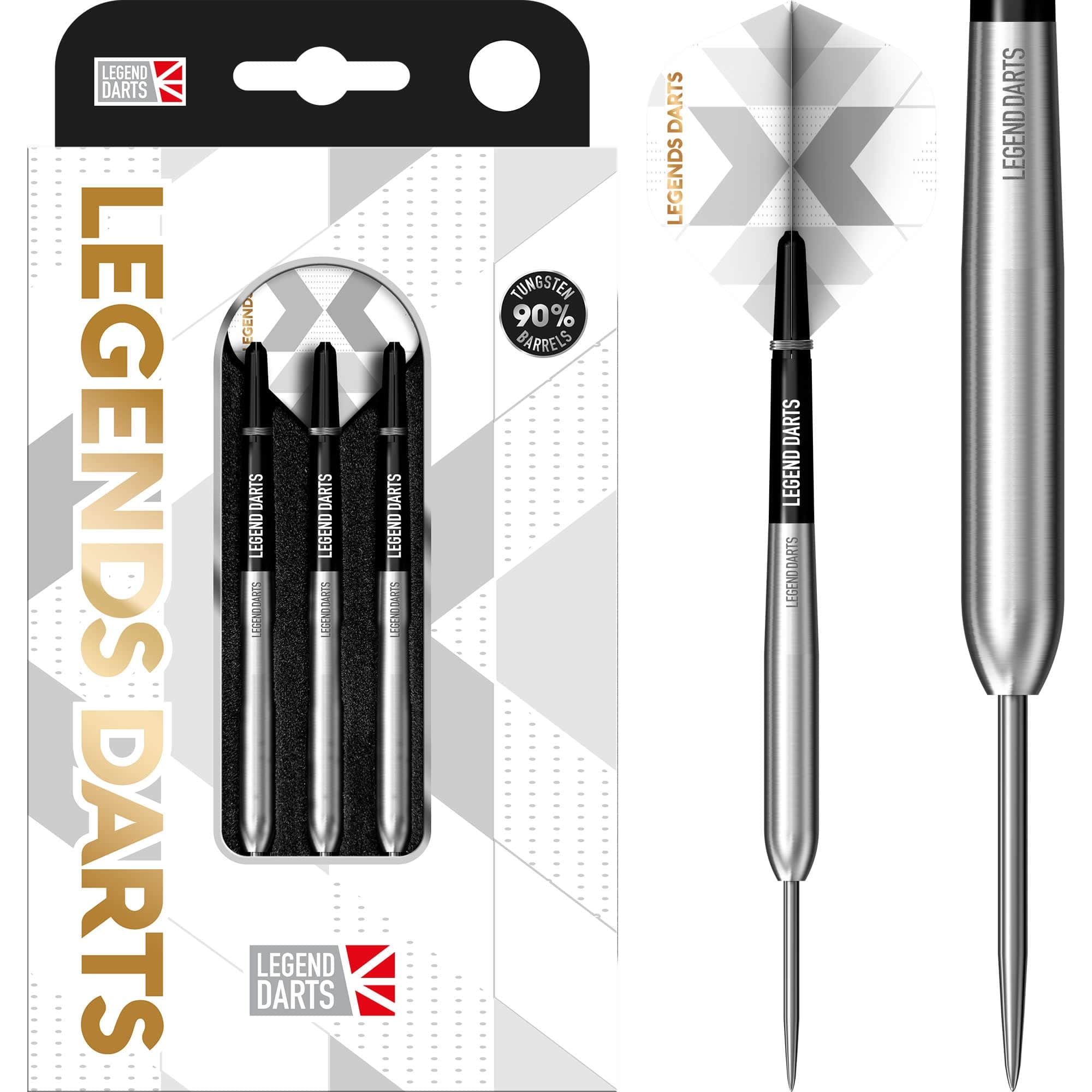 Legend Darts - Steel Tip - 90% Tungsten - Pro Series - V28 - Smooth T