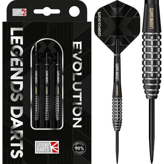 Legend Darts - Steel Tip - Evolution Series - B13 - Black - Grenade Bomb
