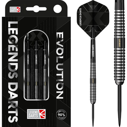 Legend Darts - Steel Tip - Evolution Series - B14 - Black - Rear Taper