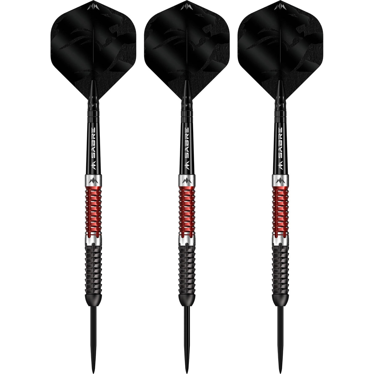 Mission Llew Bevan Darts - Steel Tip - 90% Tungsten - Black & Red Electro