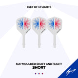 Caliburn SUP Dart Flights - Moulded Shaft & Flight - Lourenco - Standard No6