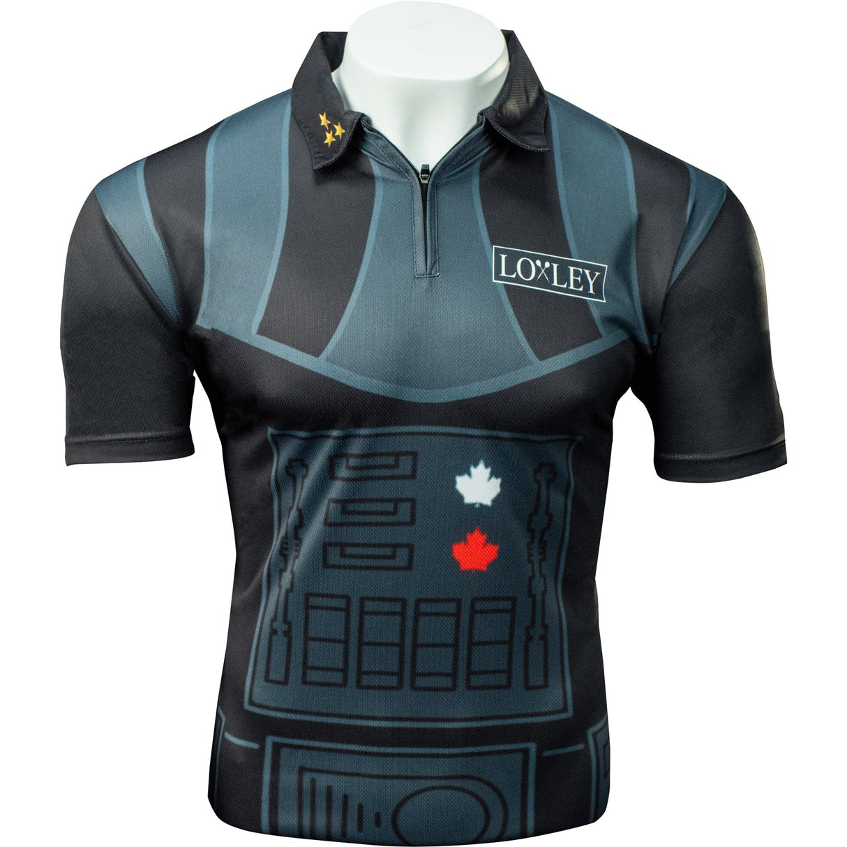 *Loxley John Part Dart Shirt - Darth Maple - Black