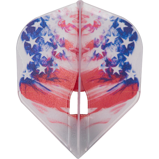 L-Style - L-Flights - L3 Pro - Champagne Ring - Shape - American Flag v3 - Clear White