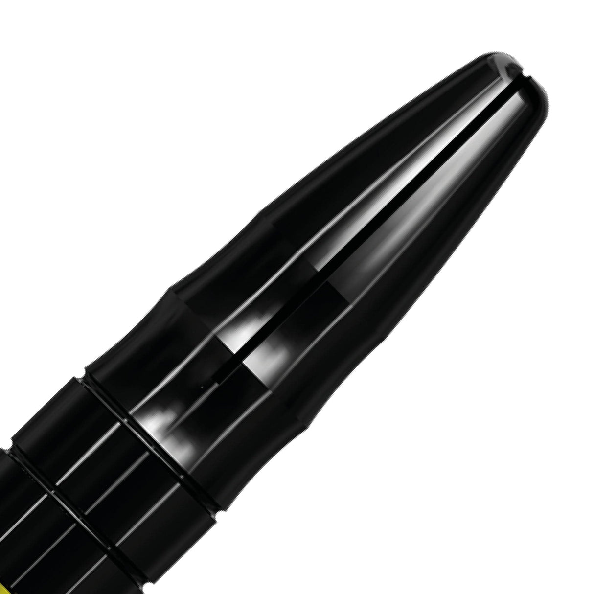 Mission Sabre Shafts - Polycarbonate Dart Stems - Yellow - Black Top