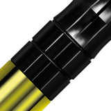 Mission Sabre Shafts - Polycarbonate Dart Stems - Yellow - Black Top