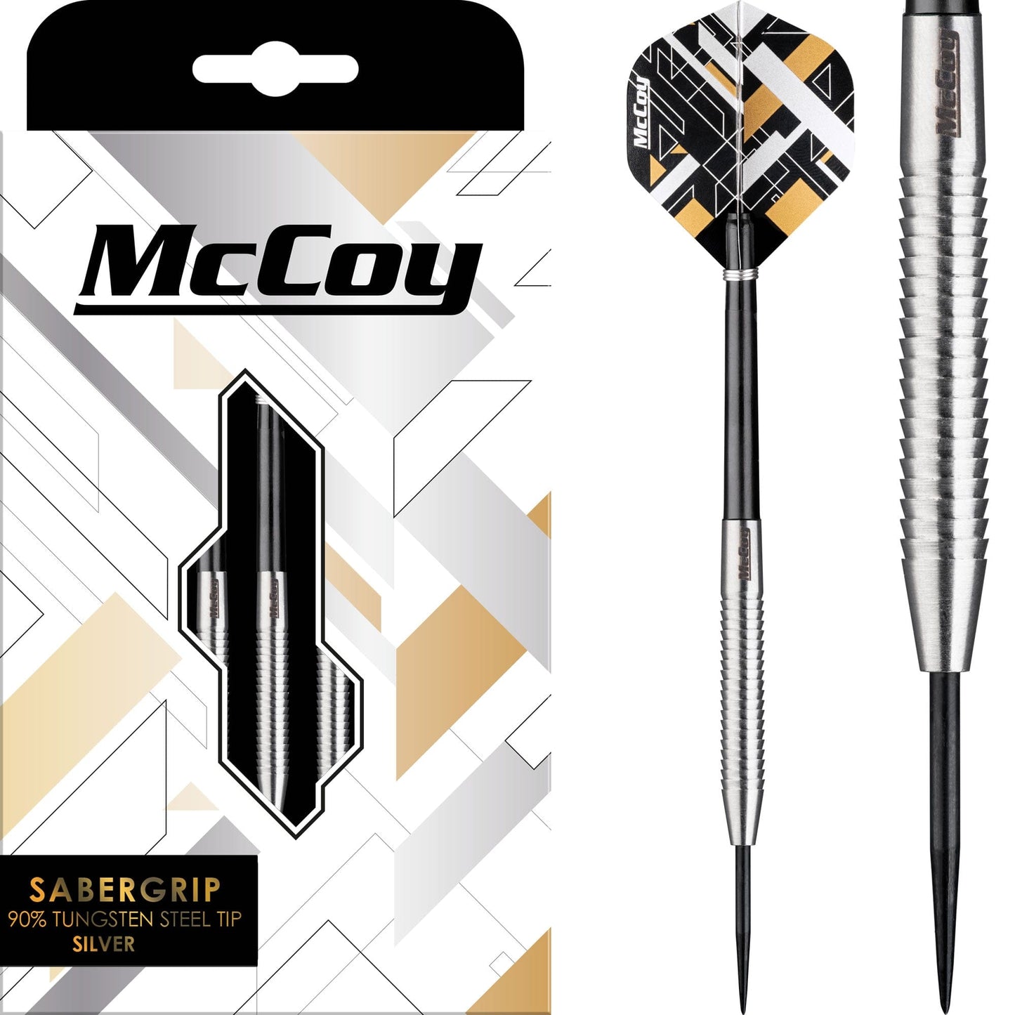 McCoy Sabergrip - 90% Steel Tip Tungsten - Silver 18g