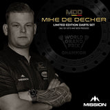 Mission Mike De Decker Darts - Steel Tip - 95% Tungsten - Limited Edition - World Grand Prix - 24g