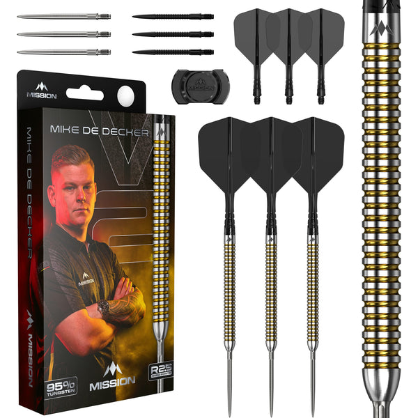 Mission Mike De Decker R2.5 Darts - Steel Tip - 95% Tungsten - V2