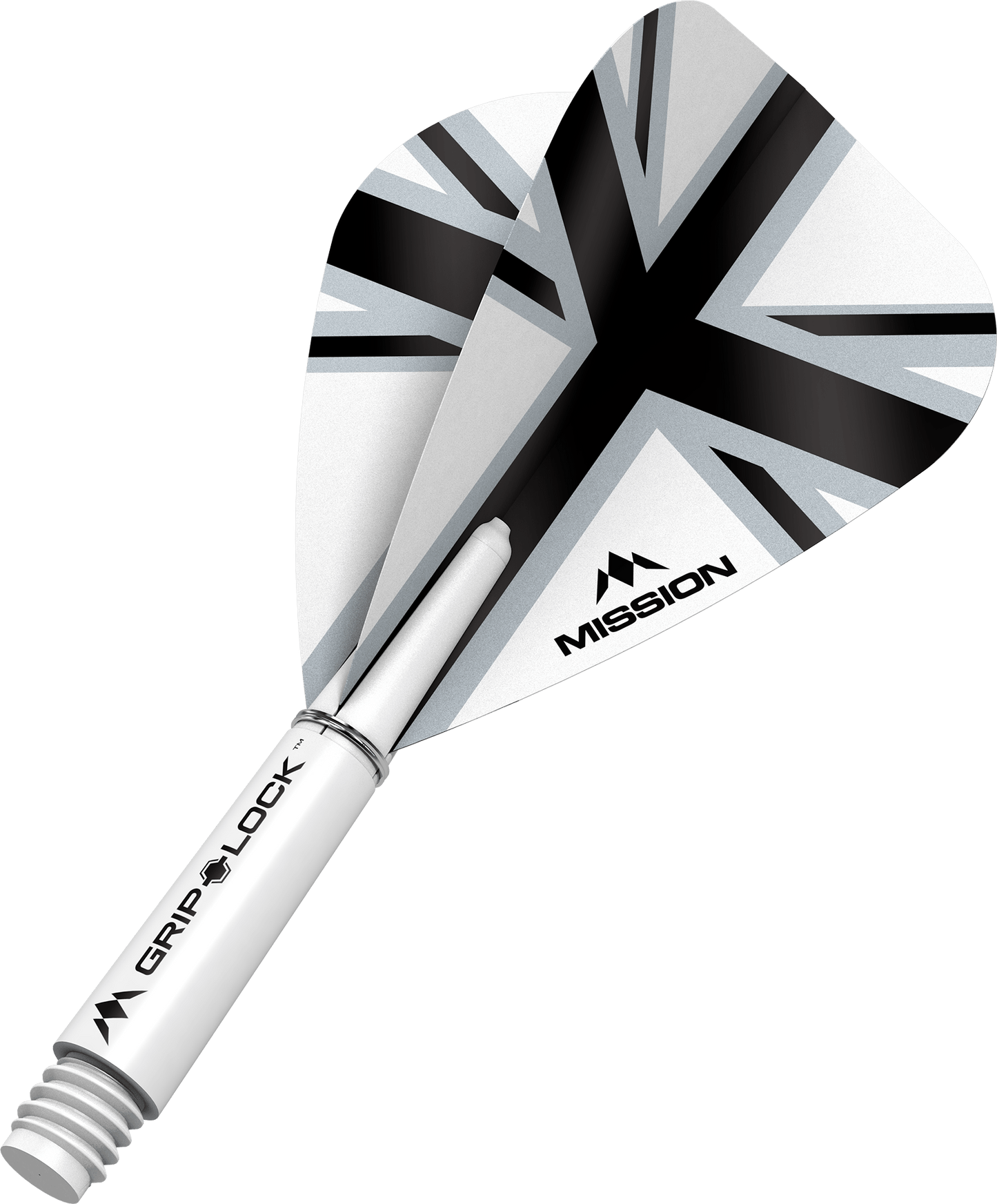 Mission Alliance X Black Kite Dart Flights Combo With Griplock Shafts White / Short