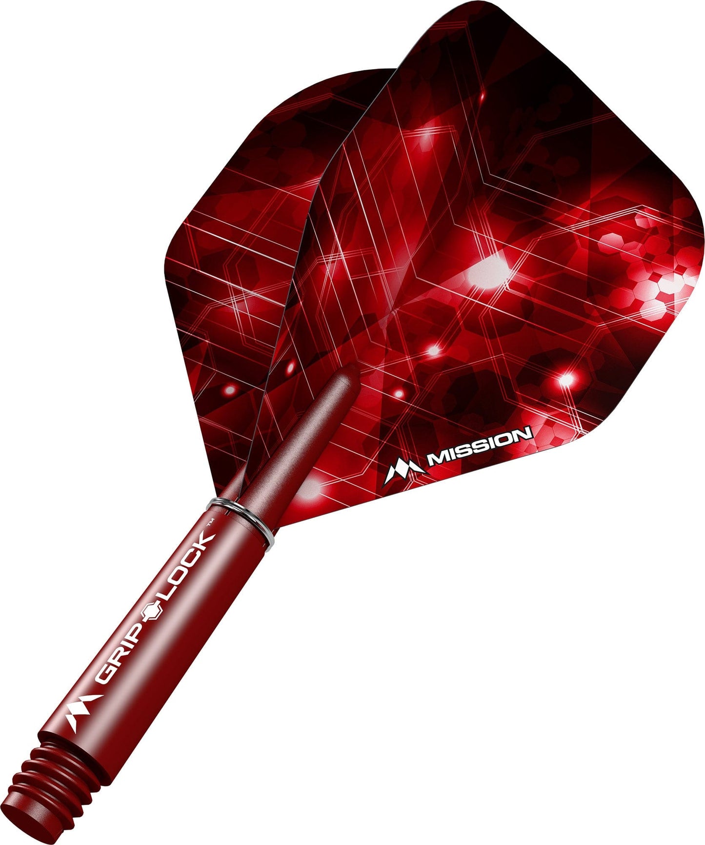 Mission Astral Dart Flights Combo With Griplock Shafts Red / Short