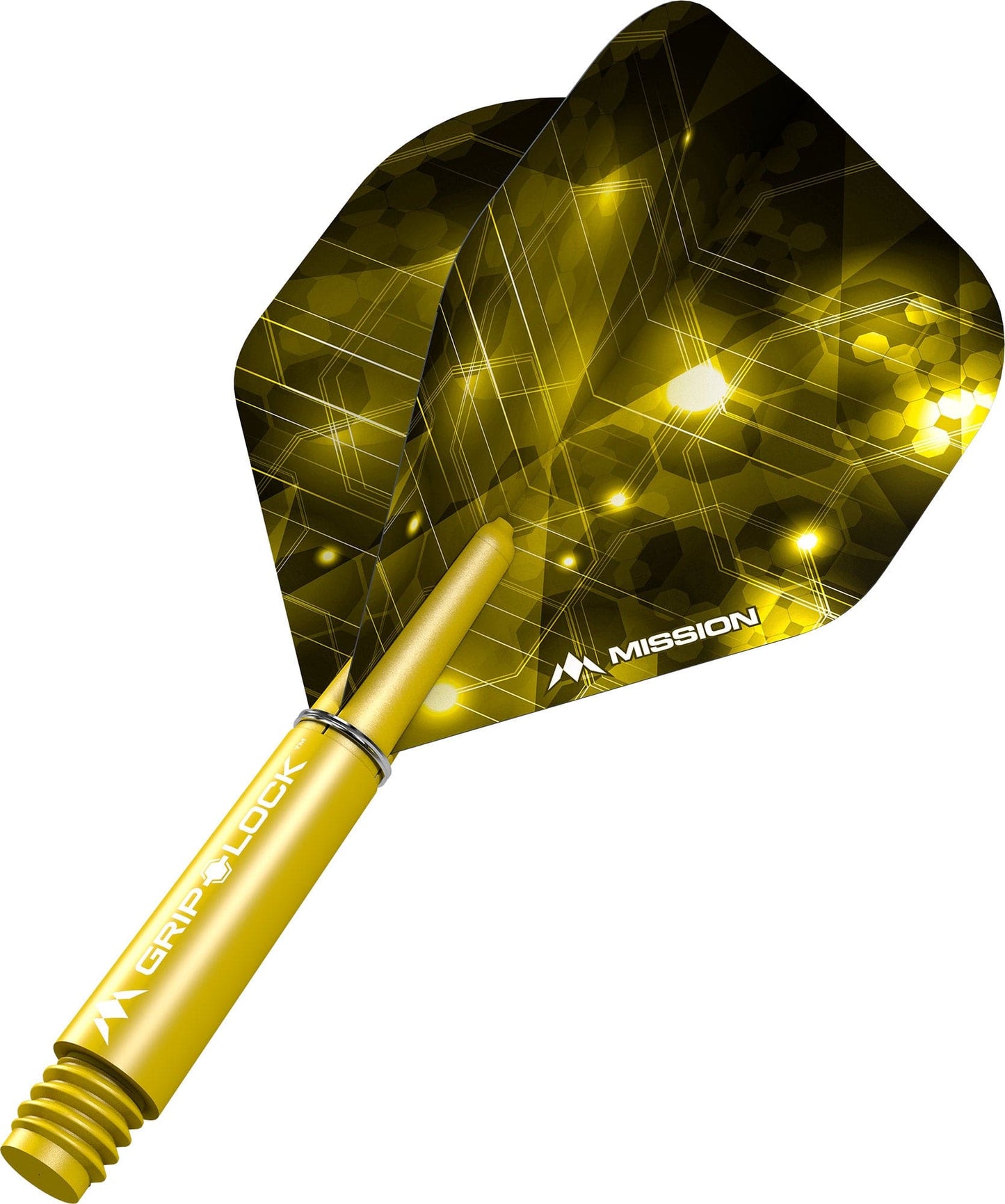 Mission Astral Dart Flights Combo With Griplock Shafts Yellow / Short