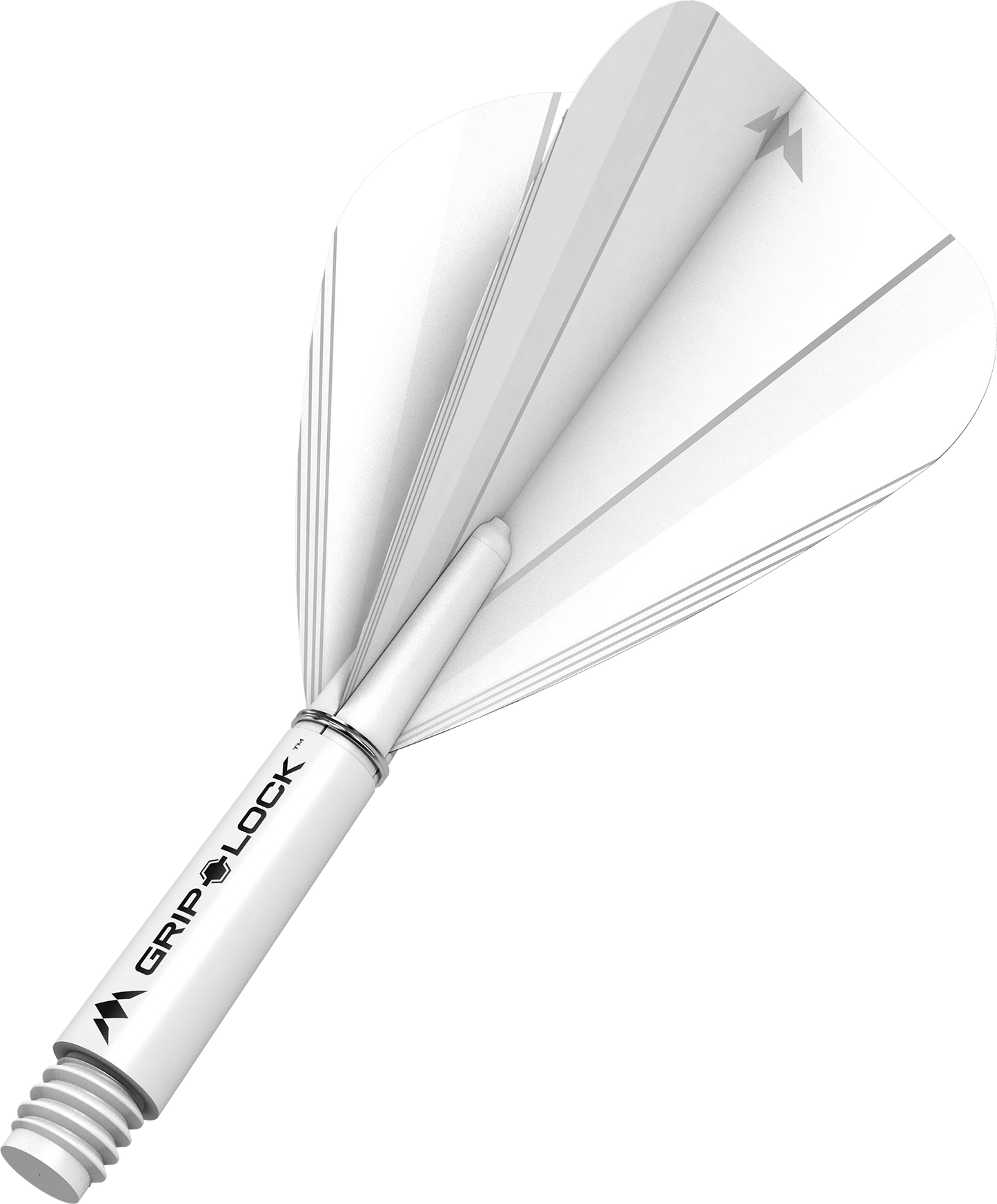 Mission Shade Kite Dart Flights Combo With Griplock Shafts White / Short