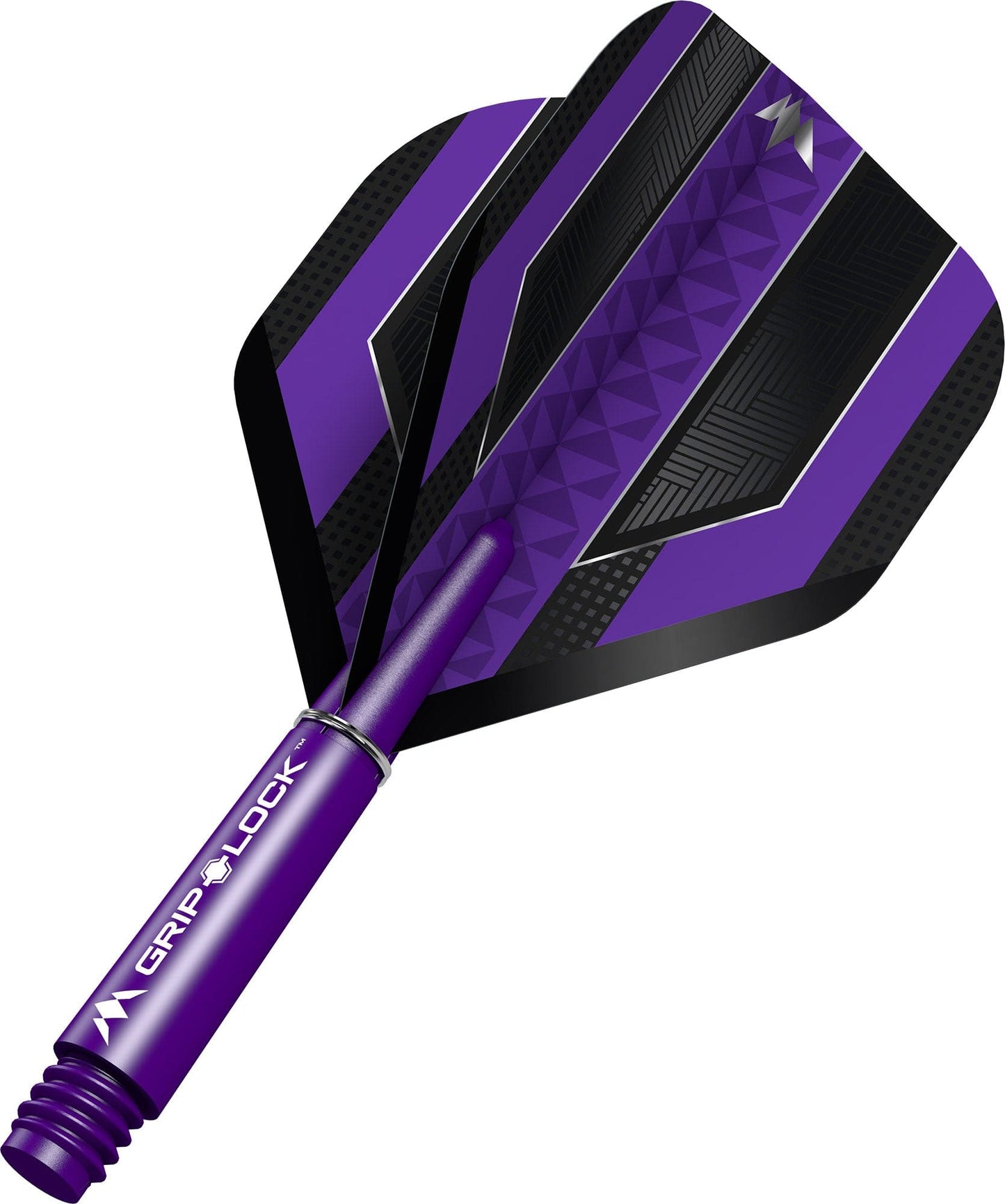 Mission Temple Dart Flights Combo With Griplock Shafts Purple / Short