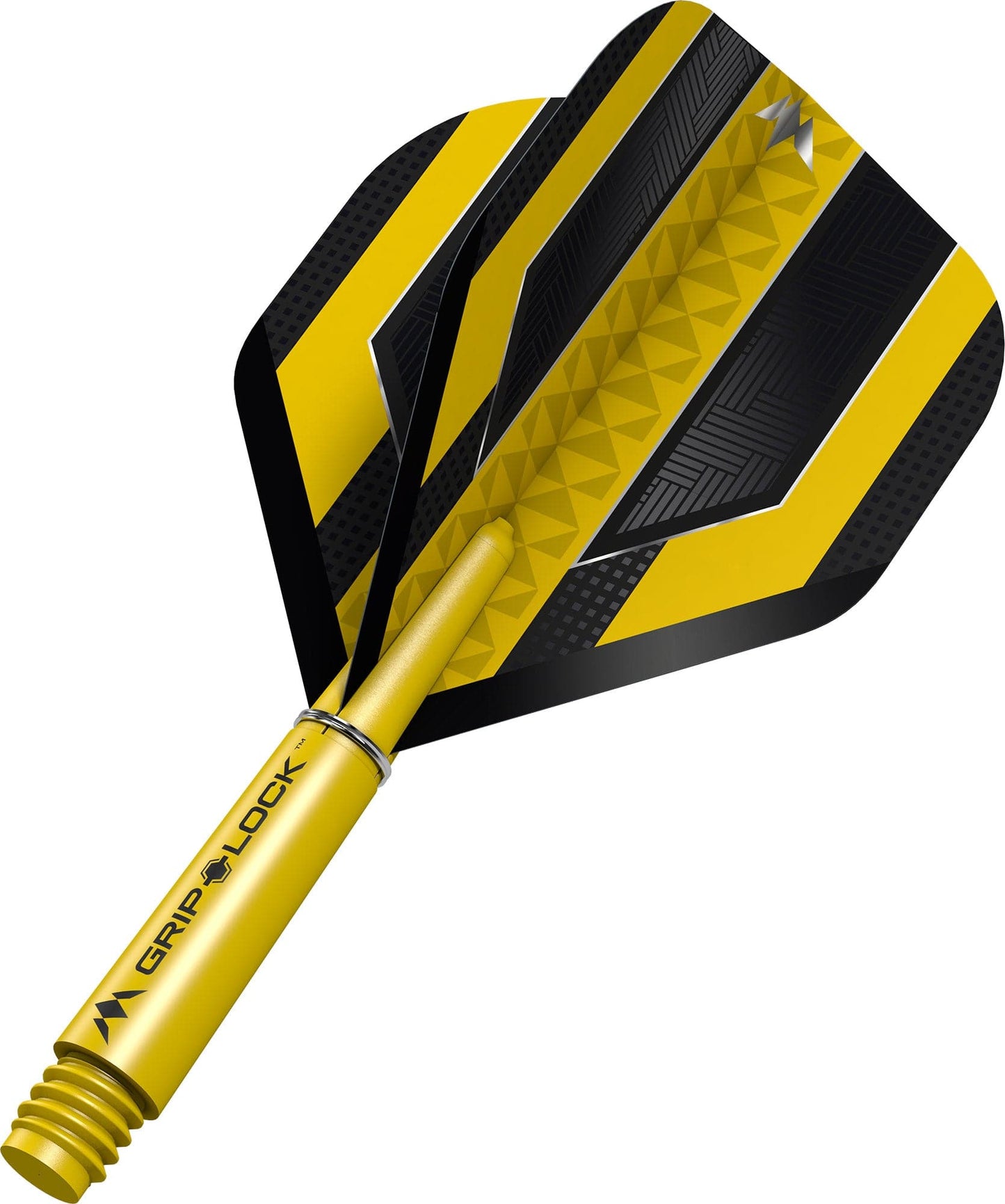 Mission Temple Dart Flights Combo With Griplock Shafts Yellow / Short