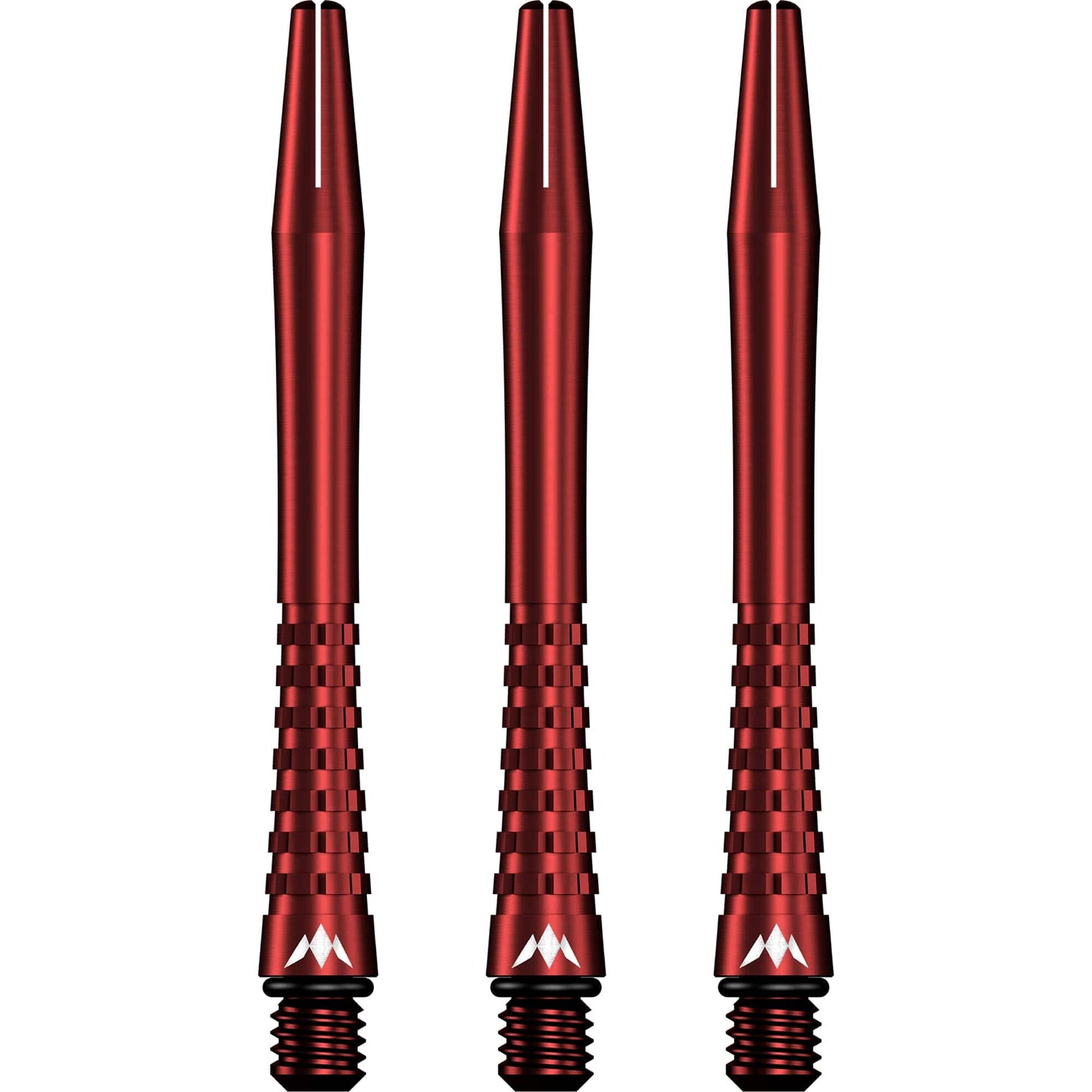 Mission Atom13 Aluminium Shafts - Anodised Metal Stems - Red
