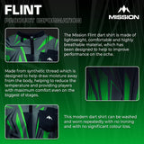 Mission Darts Flint Dart Shirt - Collarless - Lightweight - Black & Green - Youth