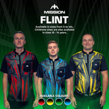 Mission Darts Flint Dart Shirt - Collarless - Lightweight - Black & Green - Youth